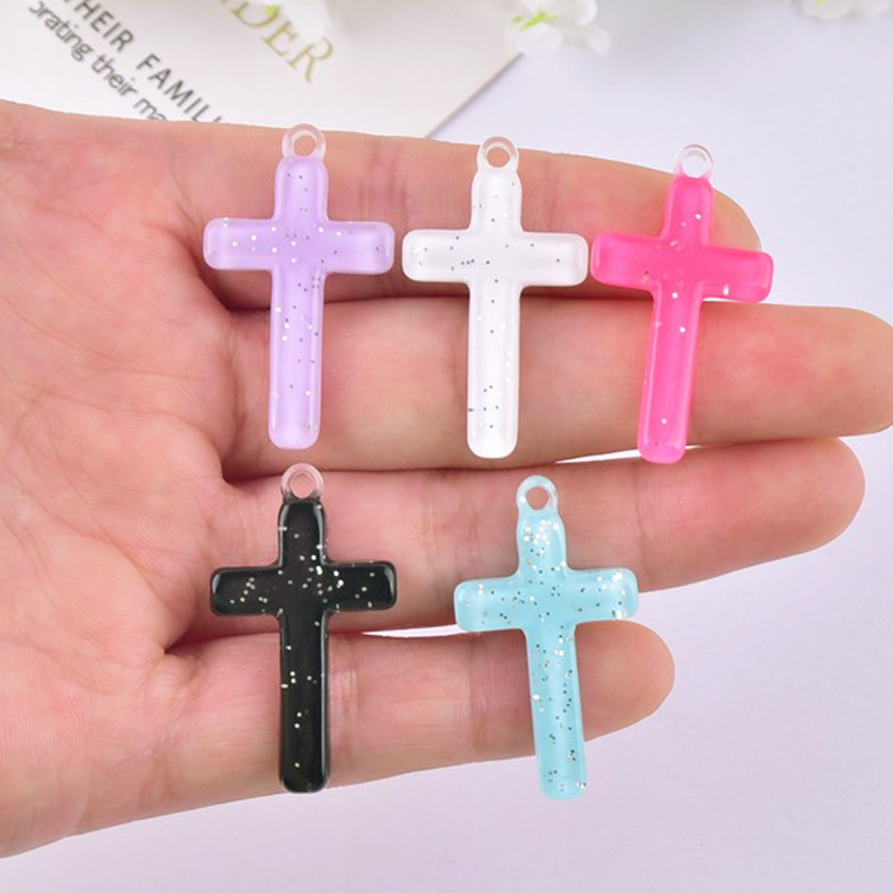 Art Craft Items - 6 個 DIY イヤリングペンダントフラットバック樹脂クロスチャームジュエリーネックレスペンダントイヤリング diy キーホルダー部品
