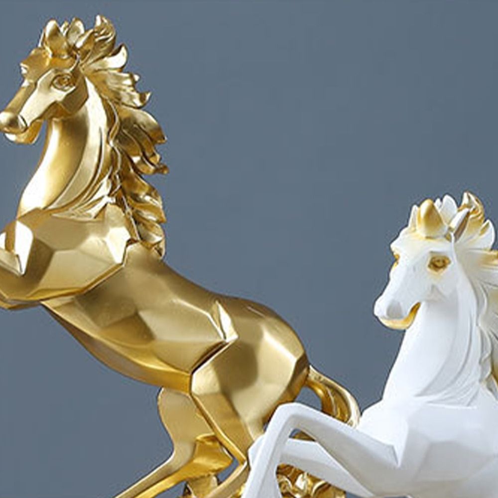 Art Y Craft - 工芸品アート馬の置物手工芸品クリエイティブな馬の像ミニマリストモダンな動物彫刻オフィス用