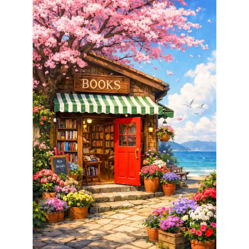Art Craft Number - GATYZTORY 数字で描く絵画 大人用 初心者キット 花鉢植えの風景 数字で描くアクリル絵の具