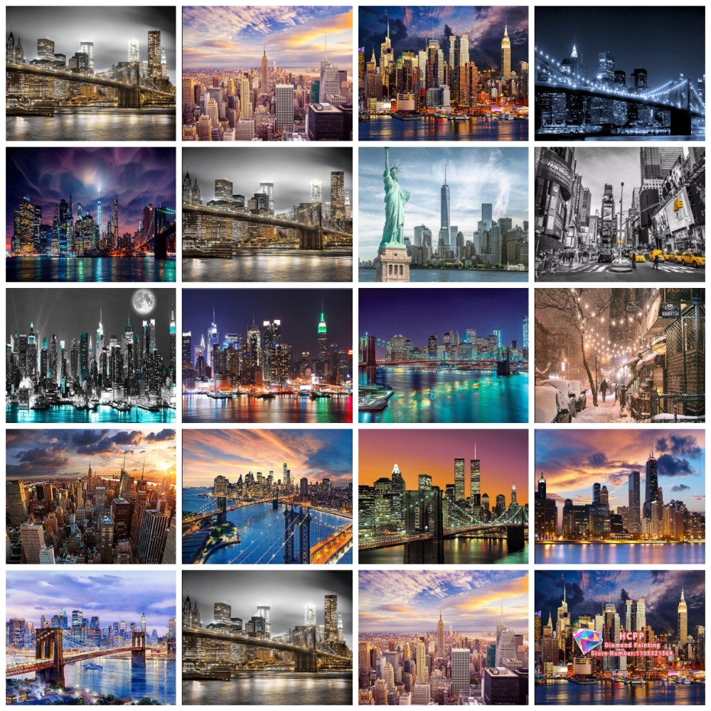 Art Craft Night - 都市の夜景ダイヤモンド塗装キット 5D DIY ダイヤモンド刺繍クロスステッチ手作りアートギフトクラフト家の装飾ギフト