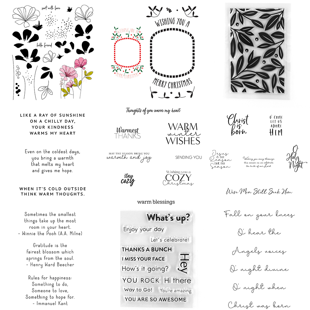 Art Craft Quotes - 手工芸品,バッグイット,アートカード,フォトアルバム,スクラップブッキングの装飾,休日のための暖かいスタンプ