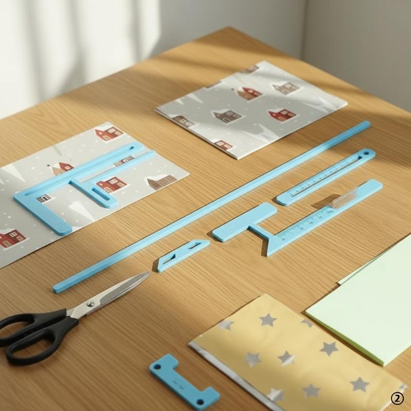 Bookbinding Supply Kit - 初心者向けの6個の製本ツールキット、スクラップブッキング用品、クリエイティブステンシルセット、DIYカード作成プロジェクトに使いやすい