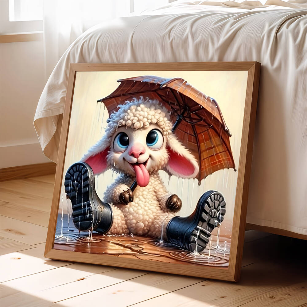 Art Craft Umbrella - 犬と猫のダイヤモンド絵画,モザイク,日曜大工,丸い正方形のドリル,動物の刺embroidery,ラインストーンの写真,レジャーギフト,EverShine-5D