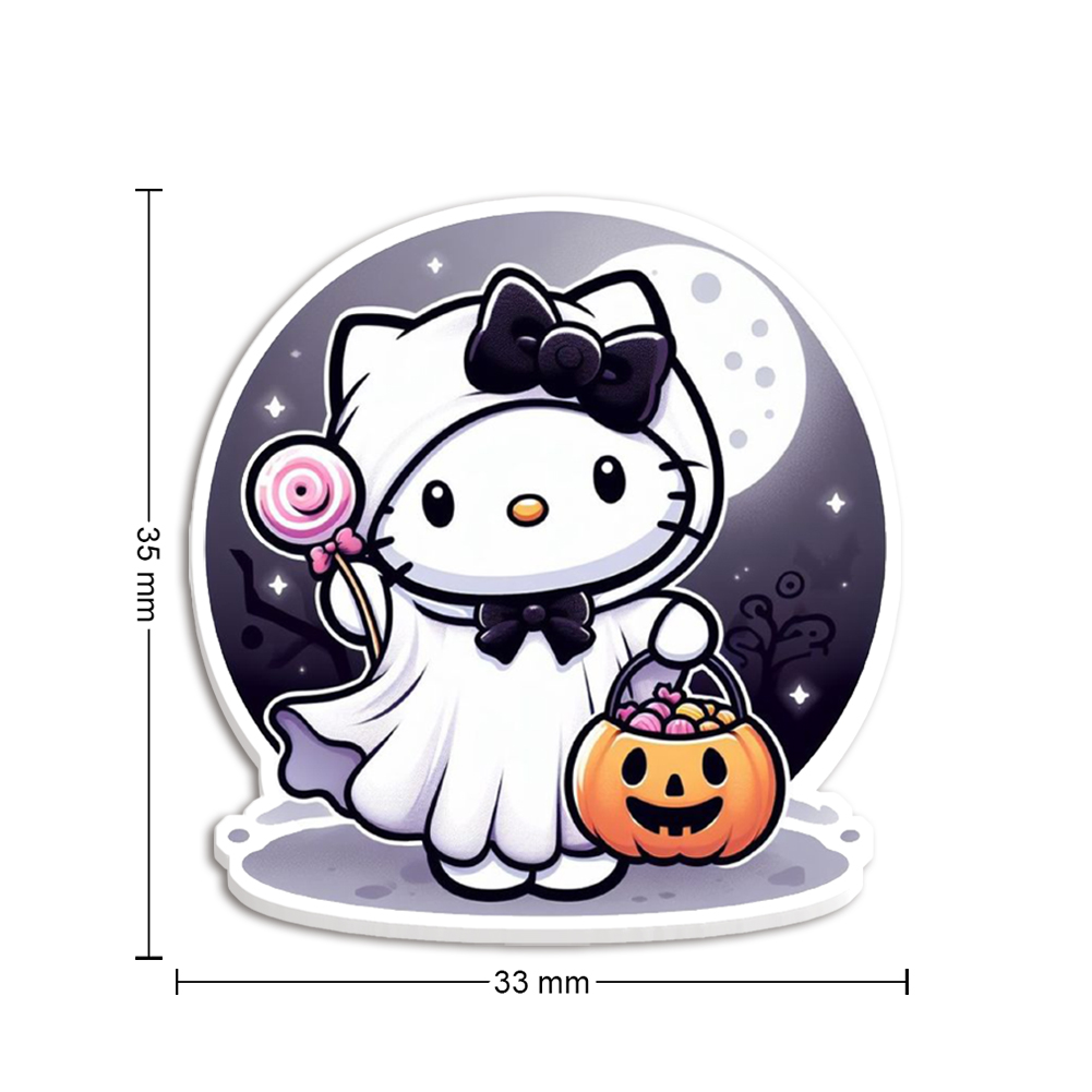 Art Craft Items - 10個/ロット サンリオ ハロウィン ハローキティ レジン製 平面透明グリッターアクリル