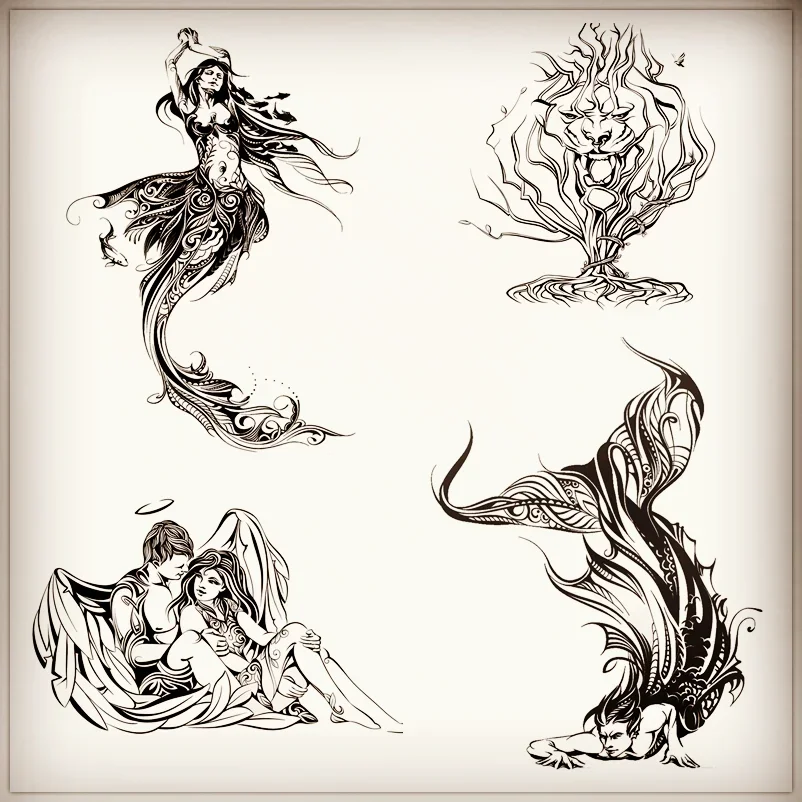 アートガールのスタンプ,スクラップブッキング,人魚,恋人,天 - Art Craft Umbrella のレビューと価格