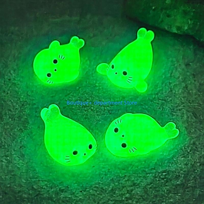 E1PD 100 ピースミニチュア光るシール置物樹脂海洋動物 - Art Craft Night のレビューと価格