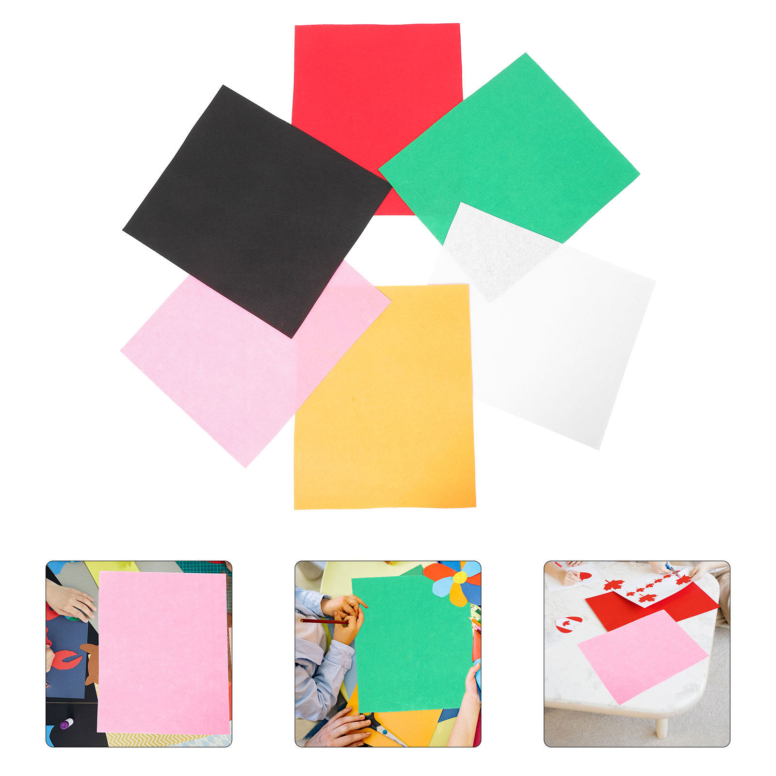 6枚入り キッズDIY不織布 クリエイティブクラフトシート  - Art Craft For Kindergarten のレビューと価格