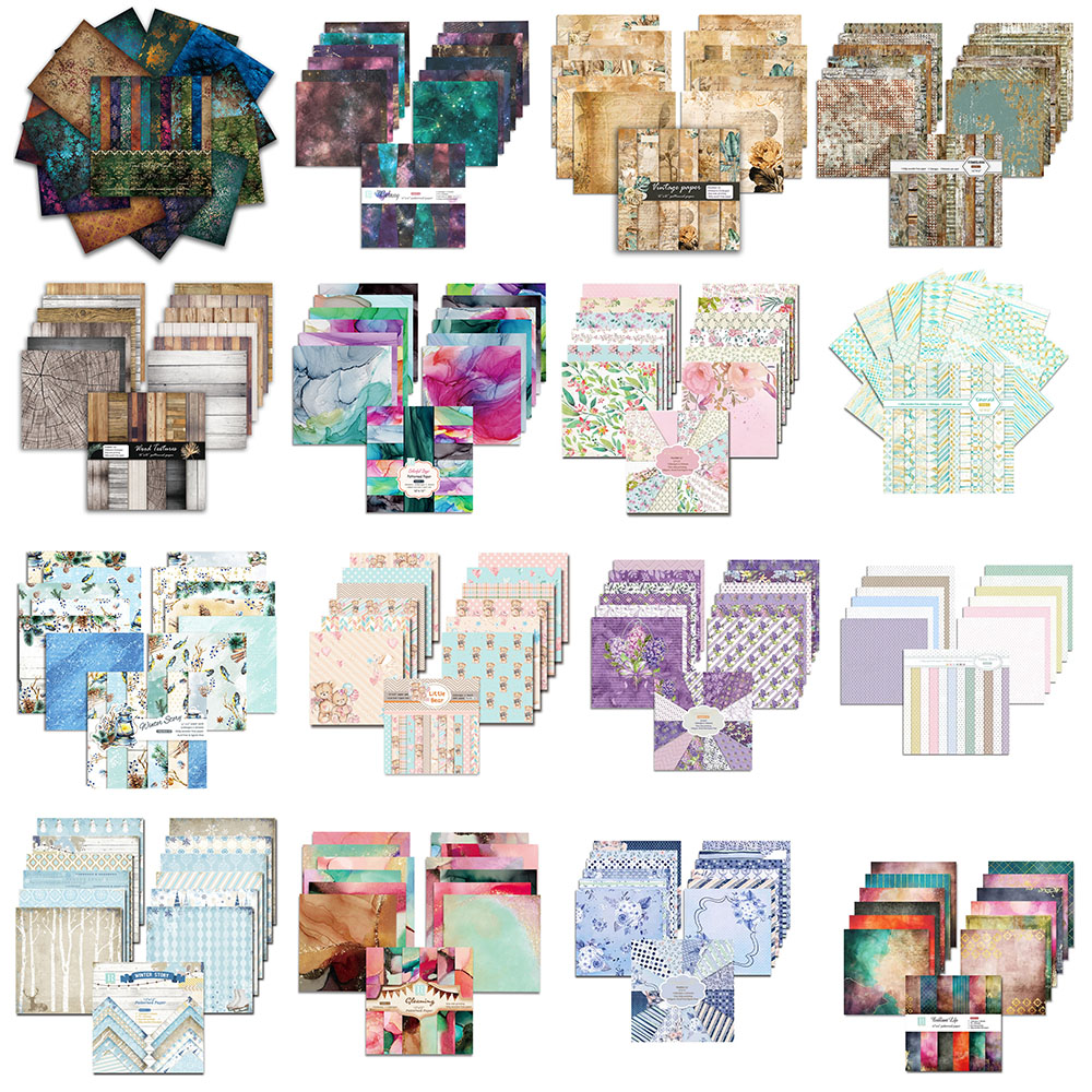 24 枚 30 × 30 センチメートルスクラップブック紙パ - Art Craft Journal のレビューと価格