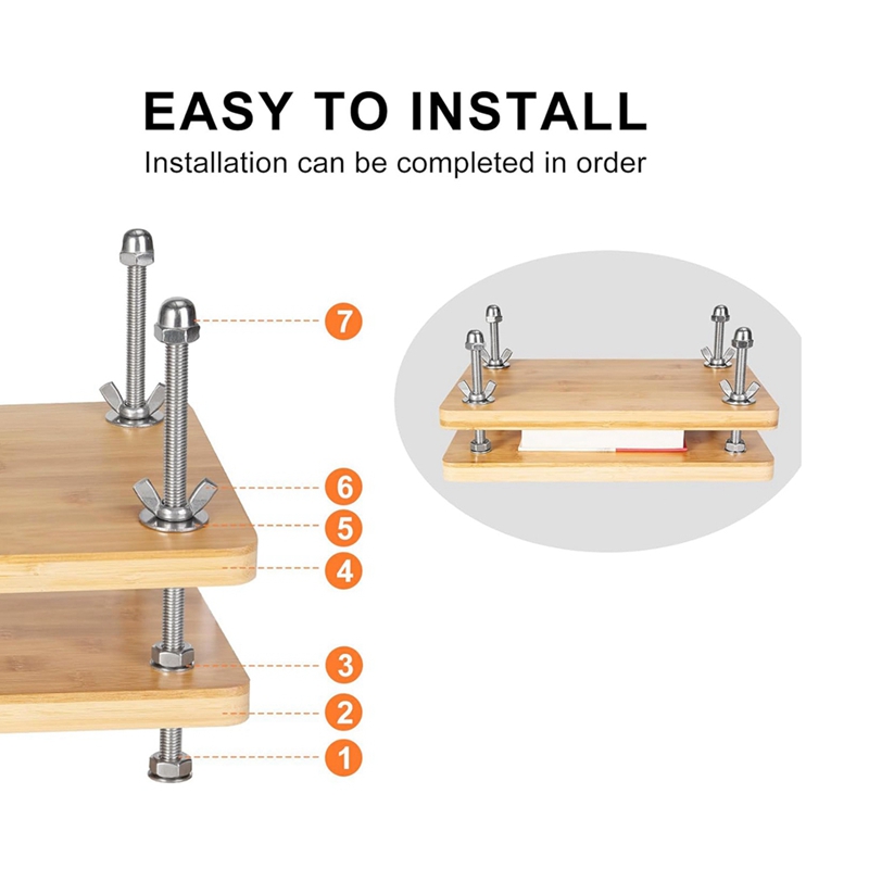 本の製本、木製竹製の本、製本用品用のポータブルキット-ABF - Bookbinding Supply Kit のレビューと価格