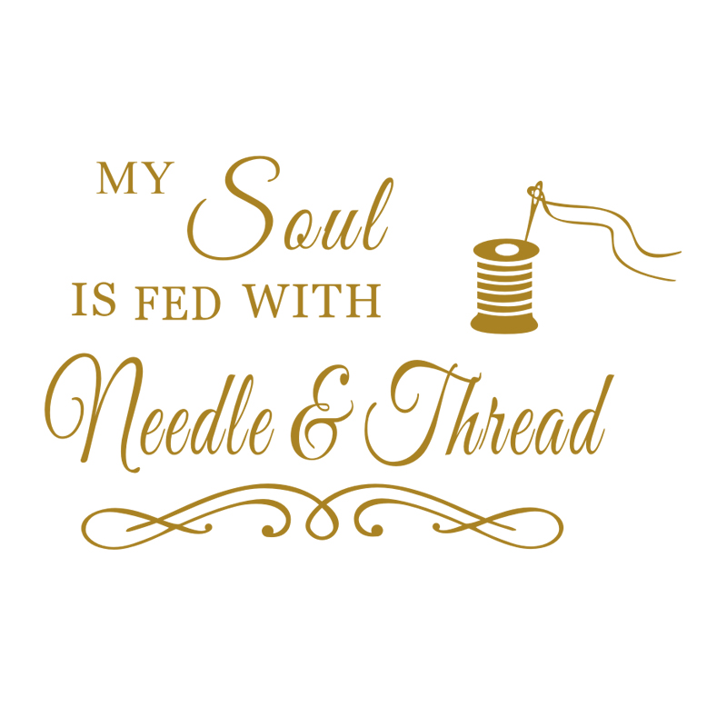 My Soul Needle and Thread ウォール - Art Craft Quotes のレビューと価格