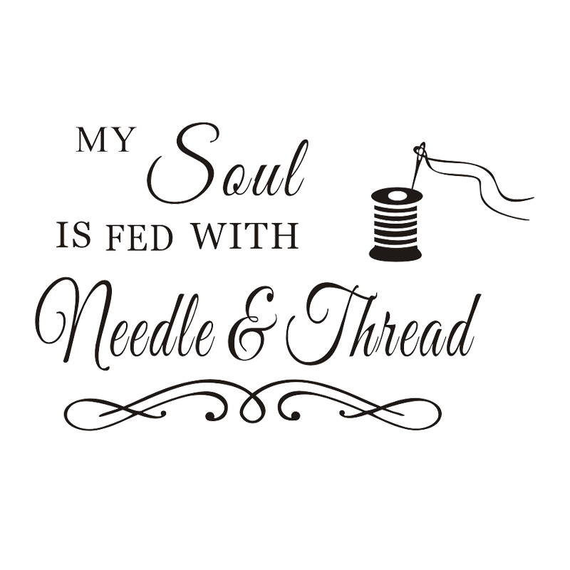 My Soul Needle and Thread ウォール - Art Craft Quotes のレビューと価格