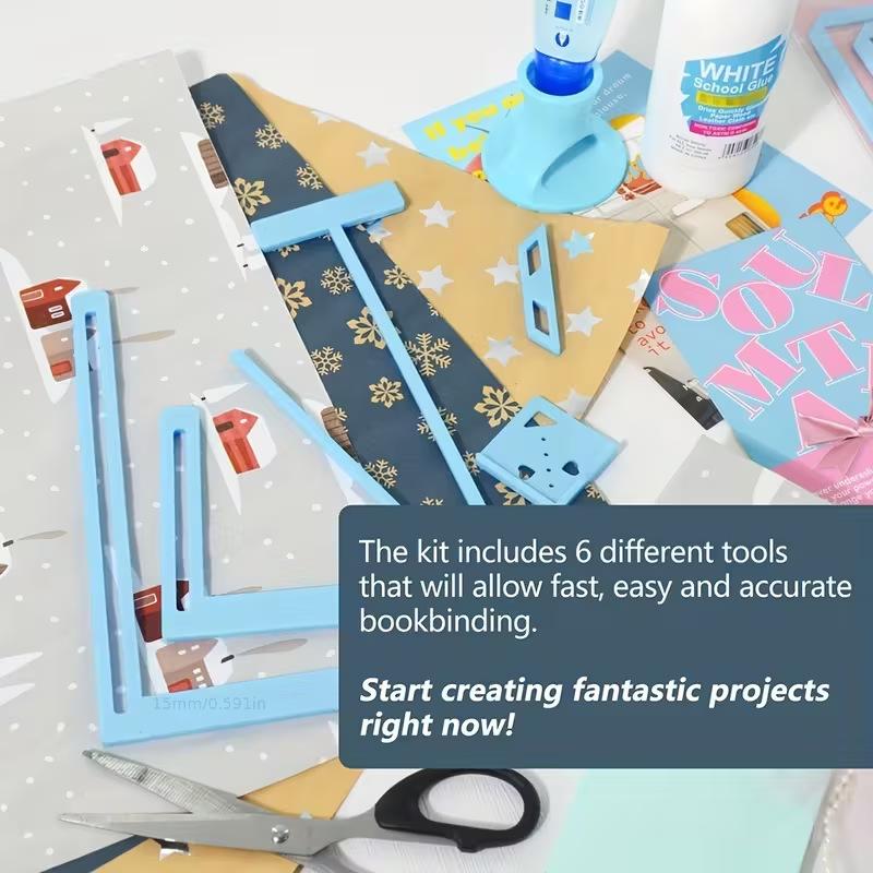 6 個のスクラップブッキングツール多機能定規 DIY ジャー - Bookbinding Supply Kit のレビューと価格