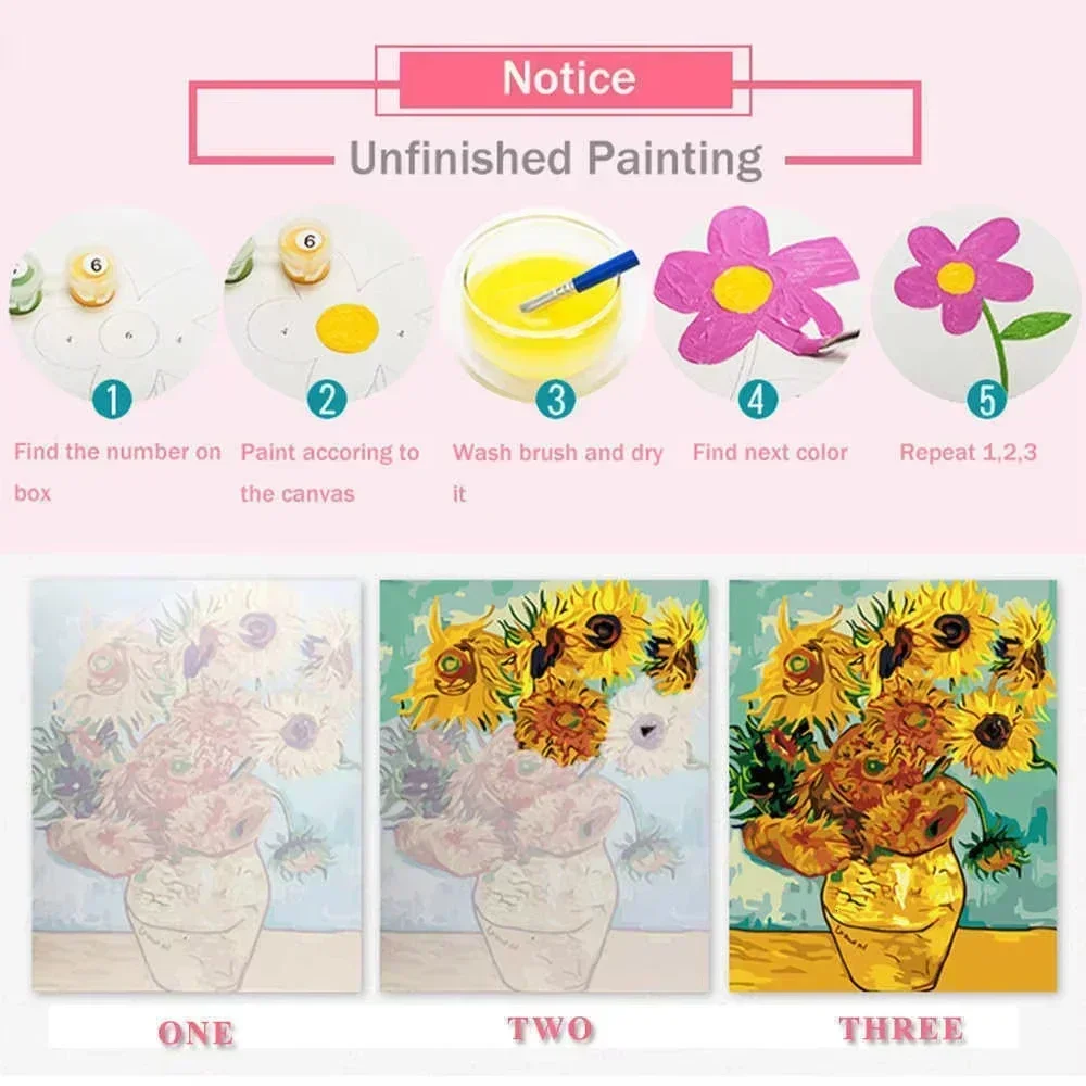 ペイントバイナンバーズキット 大人初心者向け 40X50CM - Art Craft Number のレビューと価格