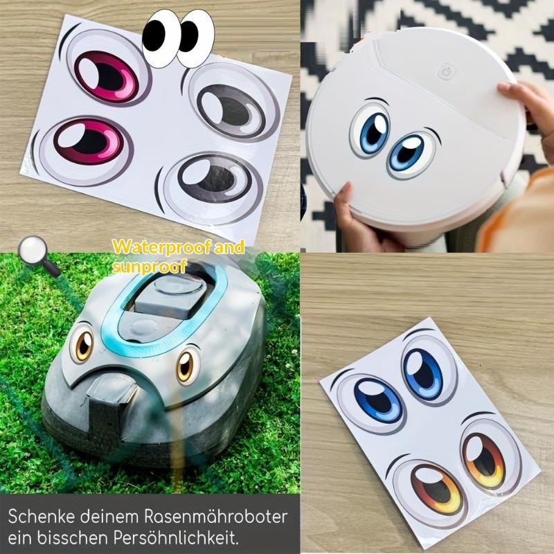 ロボットアイステッカー 簡単剥がし 1/2シート 自己粘着式 - Art Craft Robot のレビューと価格
