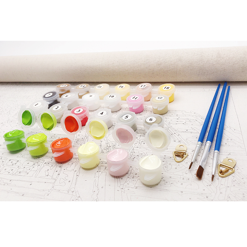 数字によるgatyztory絵画美しい村のDIY工芸品アクリ - Art Craft Number のレビューと価格