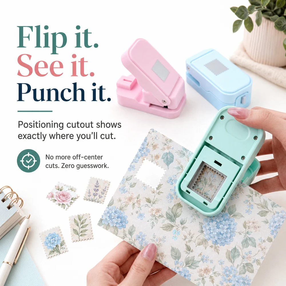 ポータブルスタッカブルスタンプボーダーパンチャー カラフルな - Art Craft Journal のレビューと価格
