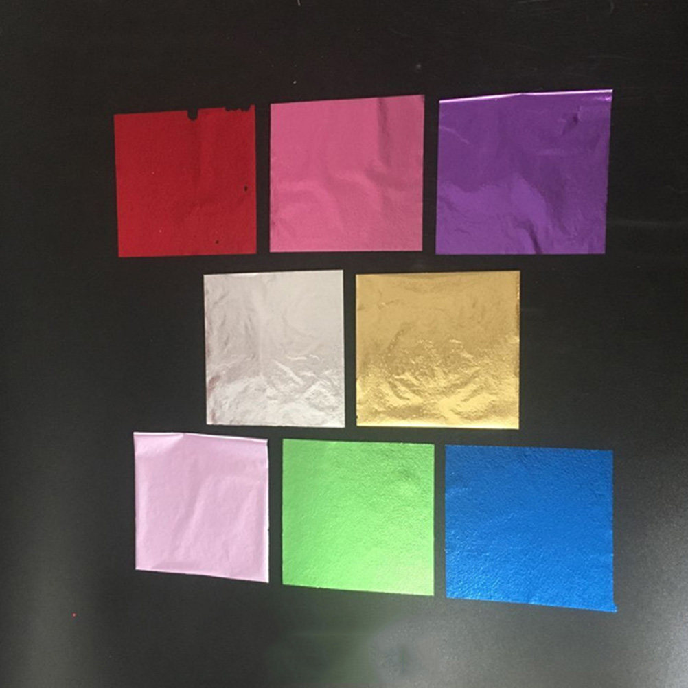 50枚入り 8x8.5cm ゴールドリーフシート 模造金箔紙 - Art Craft Picture のレビューと価格