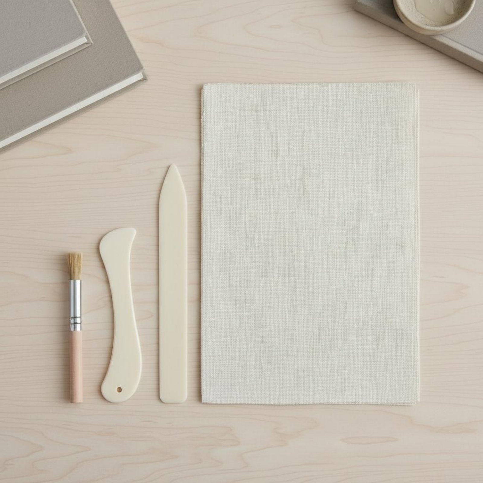 4ピース製本布と工具キット、本の背表紙修理キット、DIY愛好 - Bookbinding Supply Kit のレビューと価格