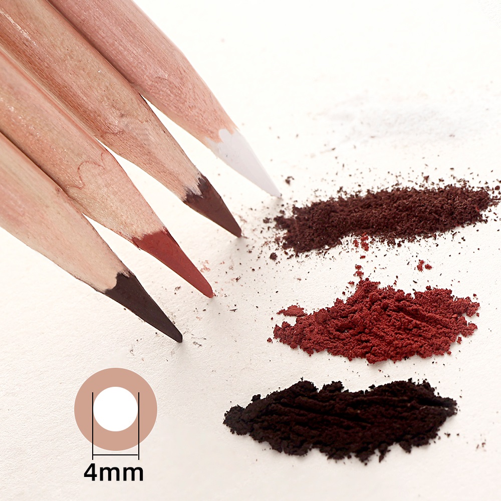 4 個プロフェッショナルスケッチ木炭鉛筆セット色ソフトパステ - Colored Pencil Professional のレビューと価格