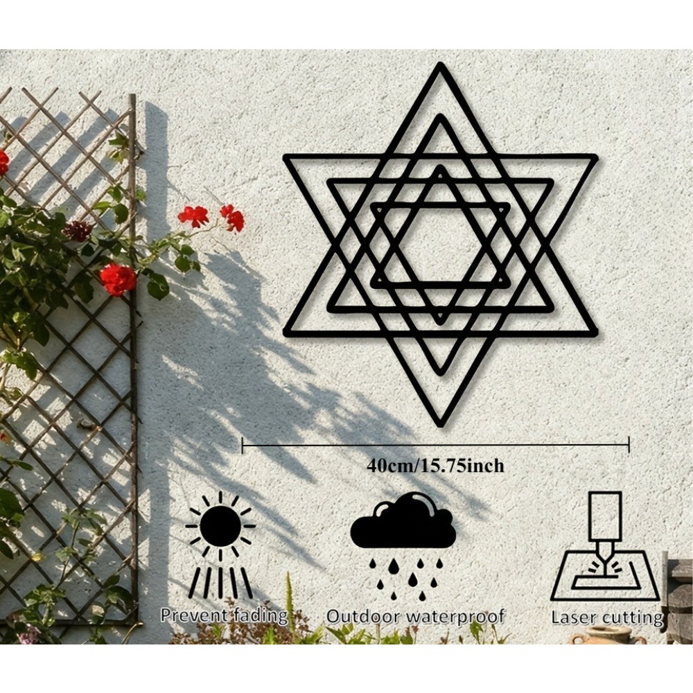CIFBUY メタルウォールアート アイアンスターオブデイビ - Art & Craft Clipart のレビューと価格