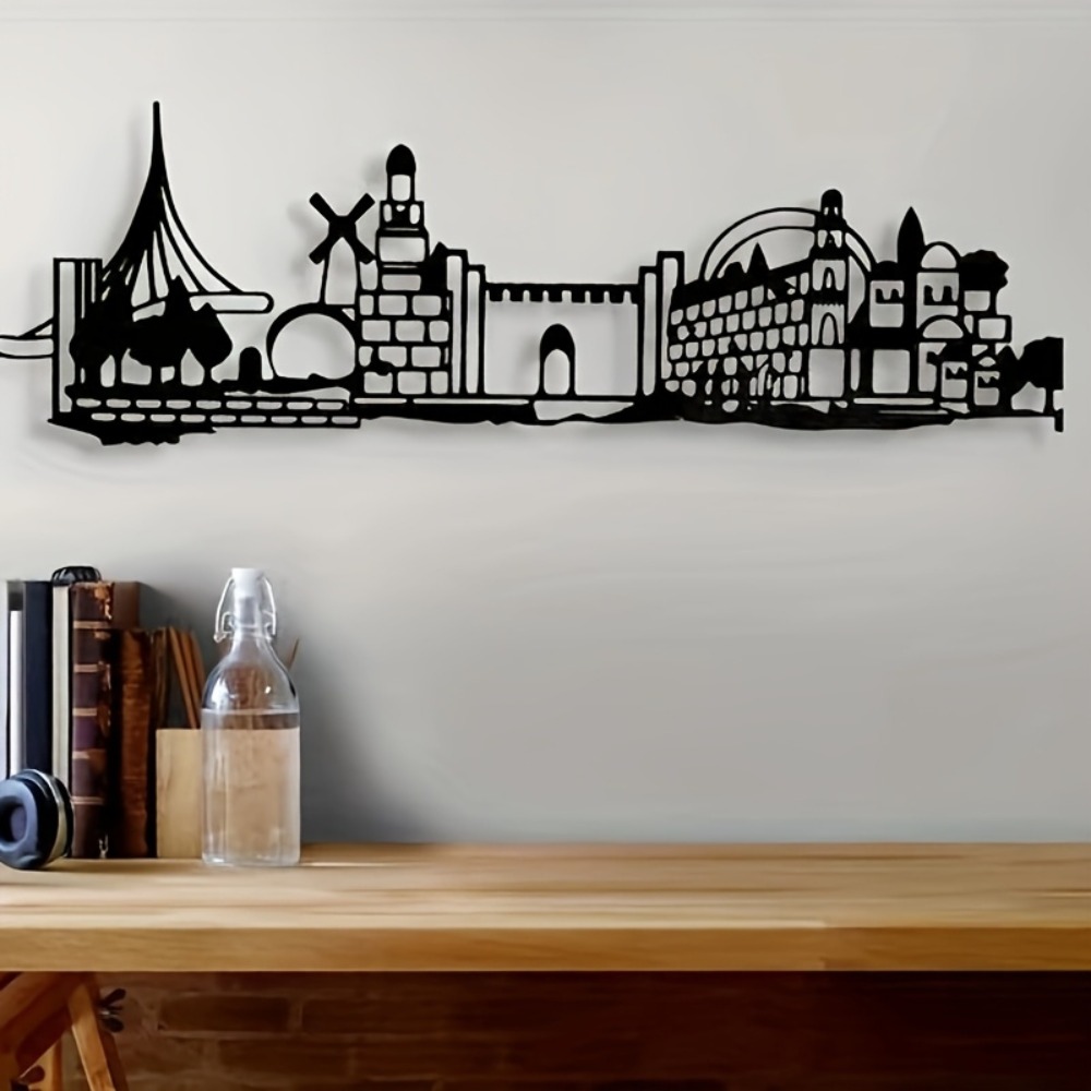 CIFBUY メタルウォールアート エルサレムスカイライン装 - Art & Craft Clipart のレビューと価格
