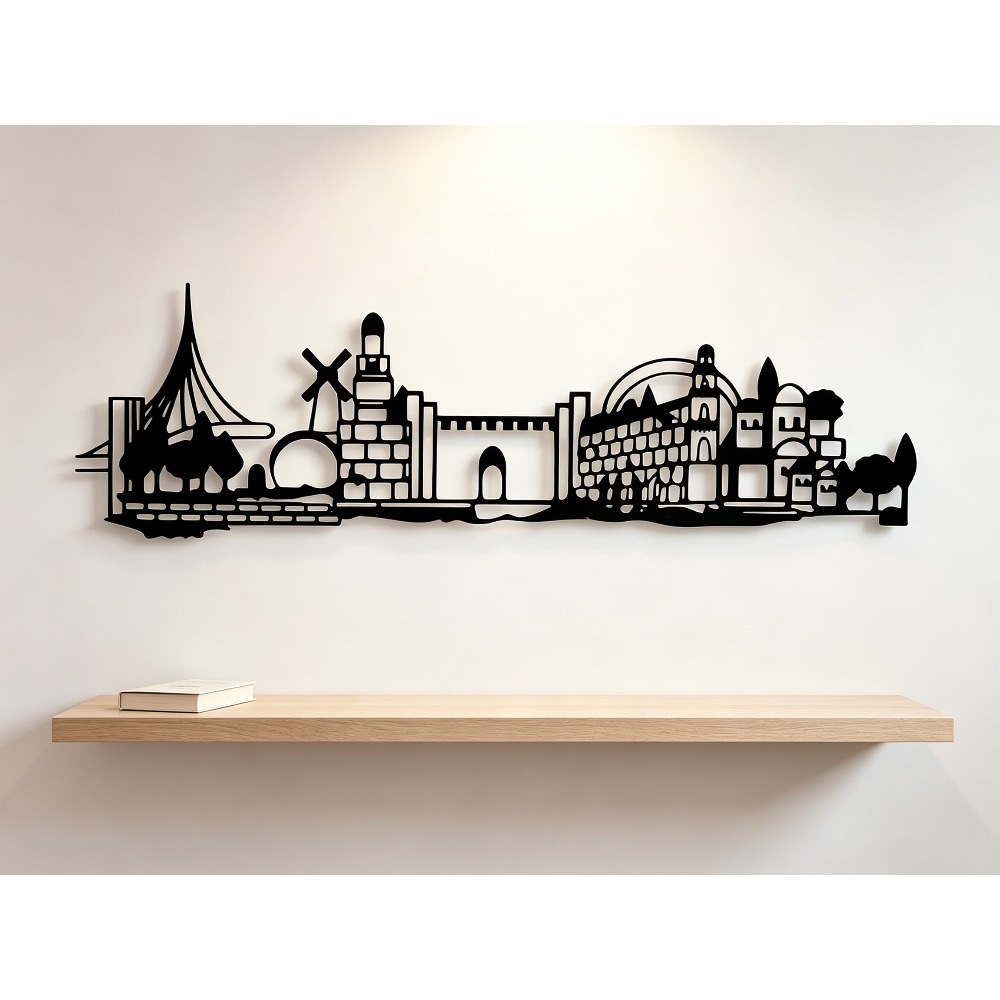 CIFBUY メタルウォールアート エルサレムスカイライン装 - Art & Craft Clipart のレビューと価格