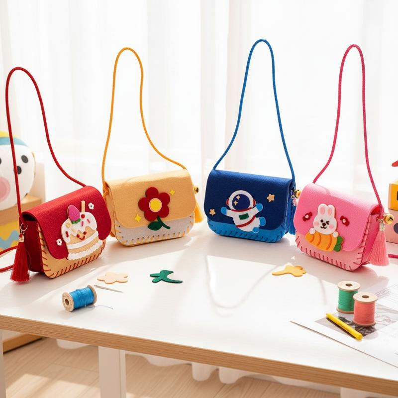 子供用フェルトバッグ製作キット DIYソーイングおもちゃ ア - Art Craft For Kindergarten のレビューと価格