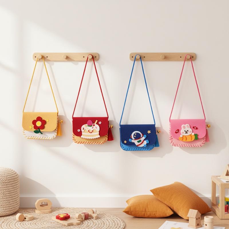 子供用フェルトバッグ製作キット DIYソーイングおもちゃ ア - Art Craft For Kindergarten のレビューと価格