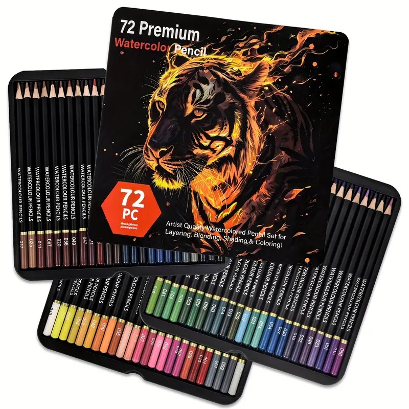 Brutfuner 72 水彩色鉛筆 - 大人向けの鮮やかな - Colored Pencil Professional のレビューと価格
