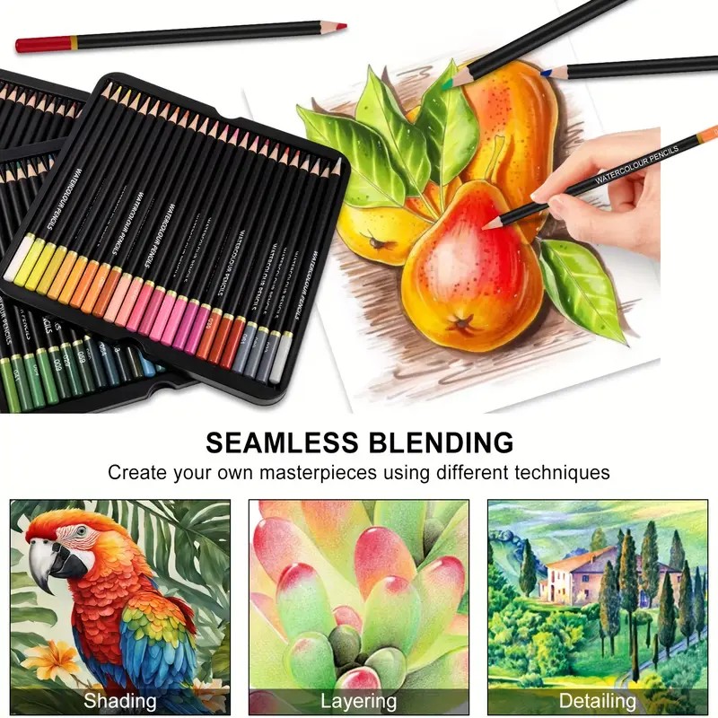 Brutfuner 72 水彩色鉛筆 - 大人向けの鮮やかな - Colored Pencil Professional のレビューと価格