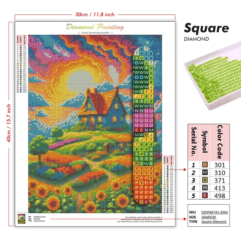 大人向け風景ダイヤモンドペインティングキット 月夜ダイヤモン - Art Craft Night のレビューと価格