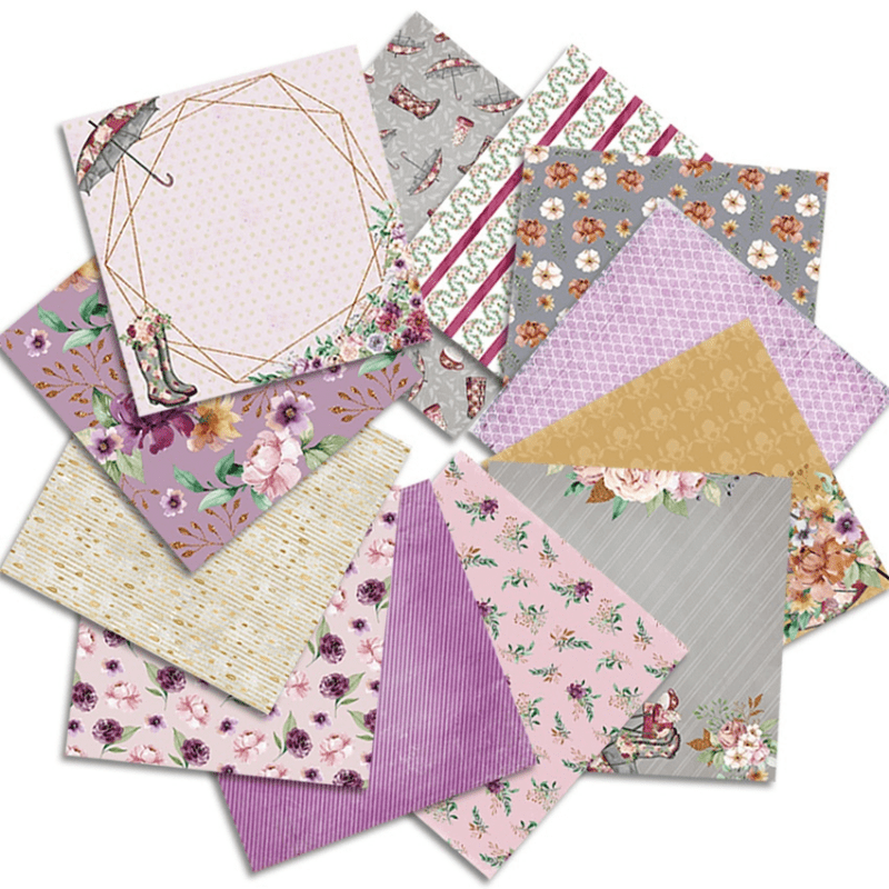 24枚/パック 花柄傘 クラフトペーパーパッド カッティング - Art Craft Umbrella のレビューと価格