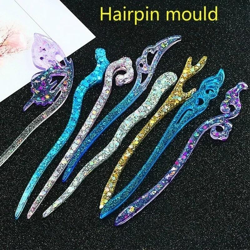 新しい透明ヘアピンシリコーン特殊金型樹脂 DIY ヘアジュエ - Art Craft Model のレビューと価格