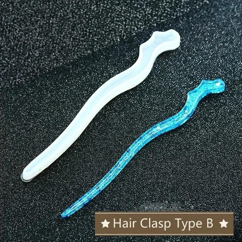 新しい透明ヘアピンシリコーン特殊金型樹脂 DIY ヘアジュエ - Art Craft Model のレビューと価格
