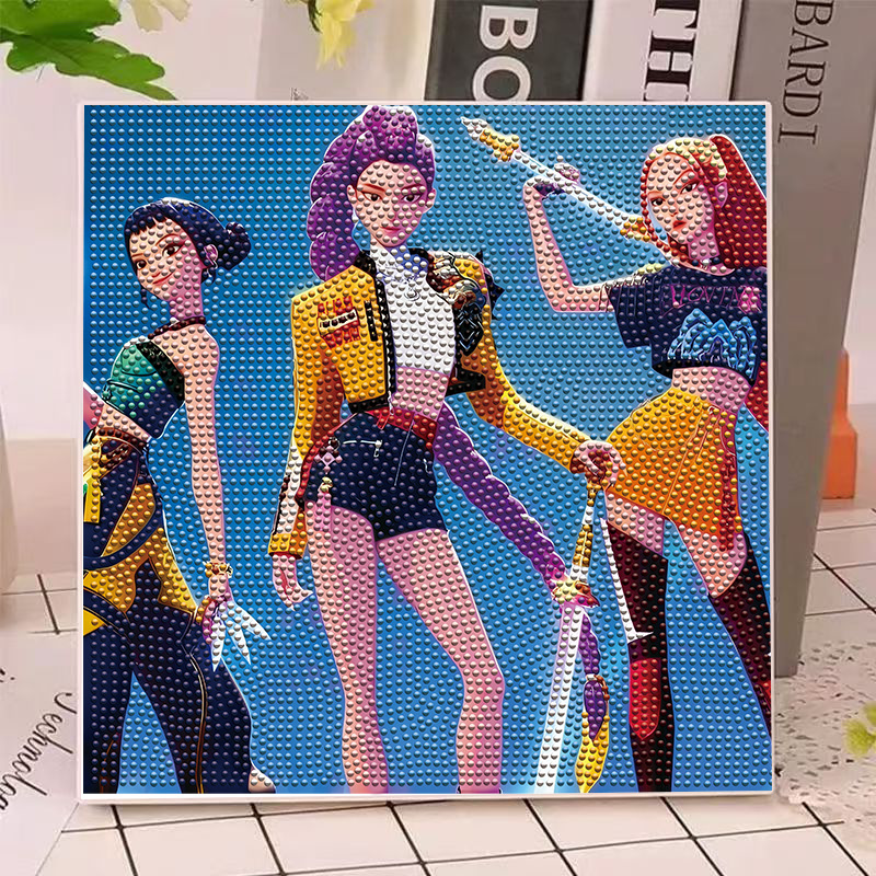 アニメハンターズ ガールズ ルミ ミラ ゾイ ダイヤモンドペ - Art Craft Model のレビューと価格