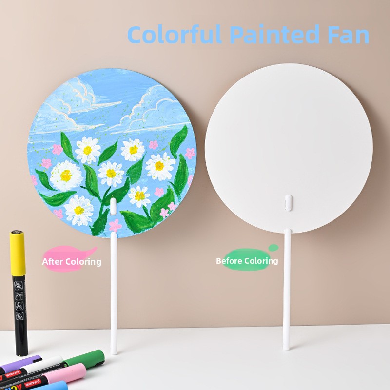 DIY 手描き扇子紙 幼稚園児用アートクラフト 親子アクティ - Art Craft For Kindergarten のレビューと価格