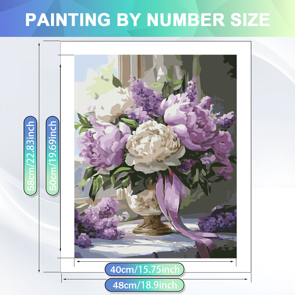HUACAN 数字で描く絵画 大人向け バラの花 数字で描く - Art Craft Number のレビューと価格
