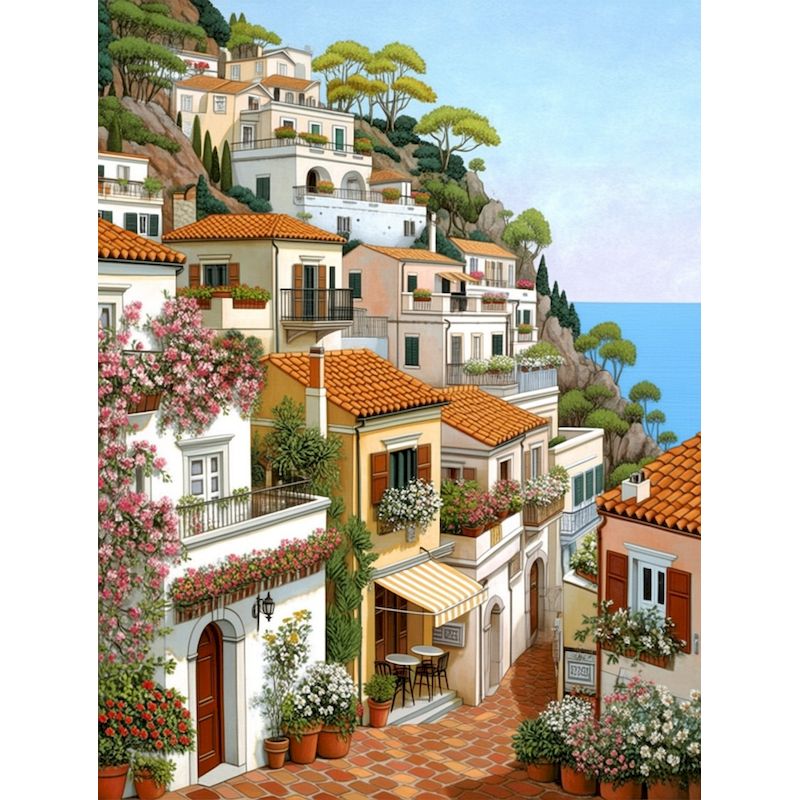 GATYZTORY DIY 数字で描く絵画キット 海辺の風景 - Art Craft Picture のレビューと価格