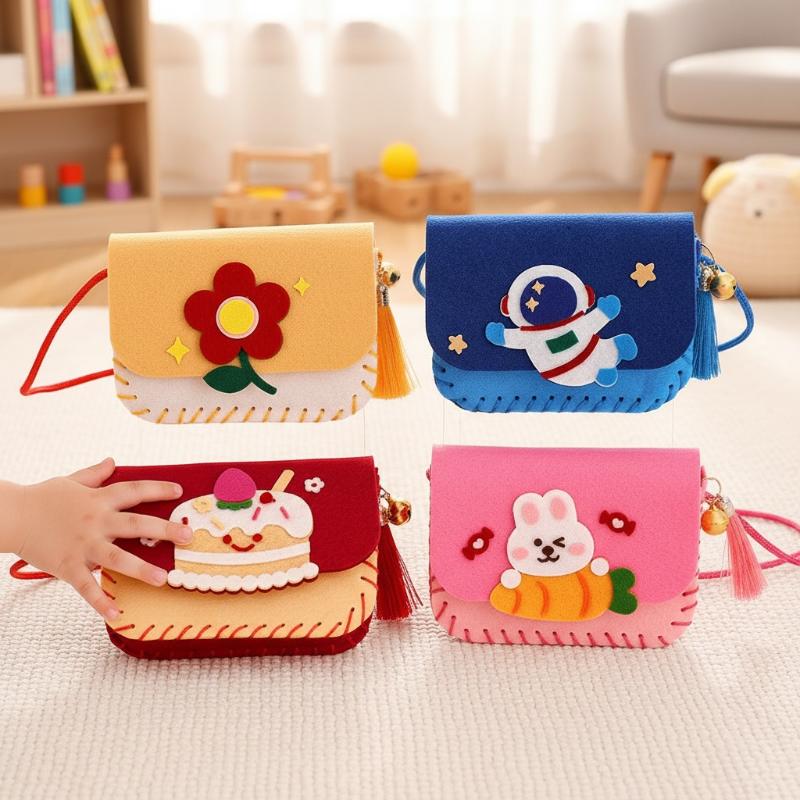 子供用フェルトバッグ製作キット DIYソーイングおもちゃ ク - Art Craft For Kindergarten のレビューと価格