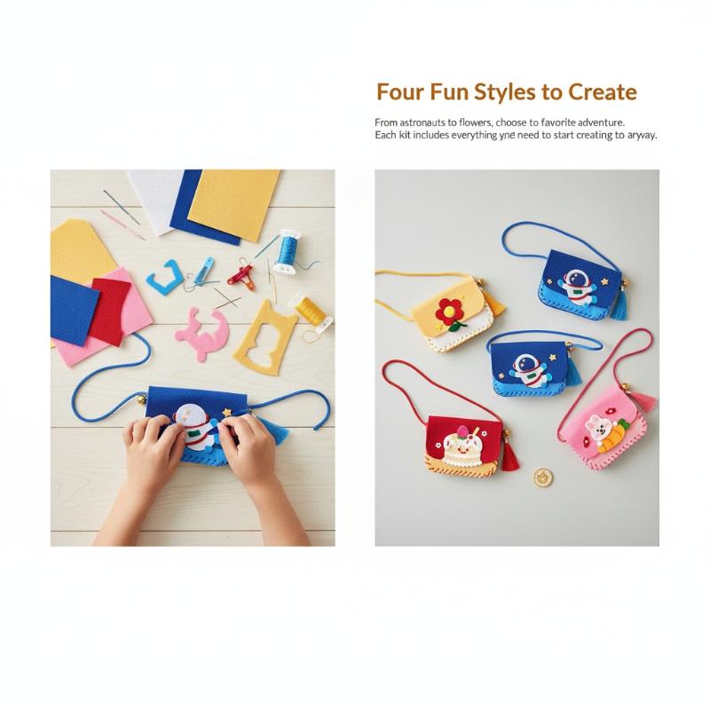 子供用フェルトバッグ製作キット DIYソーイングおもちゃ ク - Art Craft For Kindergarten のレビューと価格