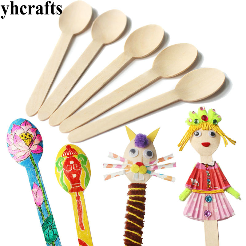 20 ピース/ロット。木のスプーン芸術と工芸品。早期学習教育 - Art Craft For Kindergarten のレビューと価格
