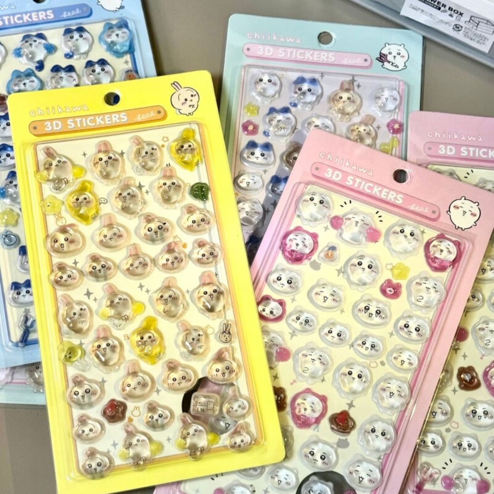 かわいいちいかわ3DクリスタルエンボスステッカーDIYデコレ - Art Craft Journal のレビューと価格