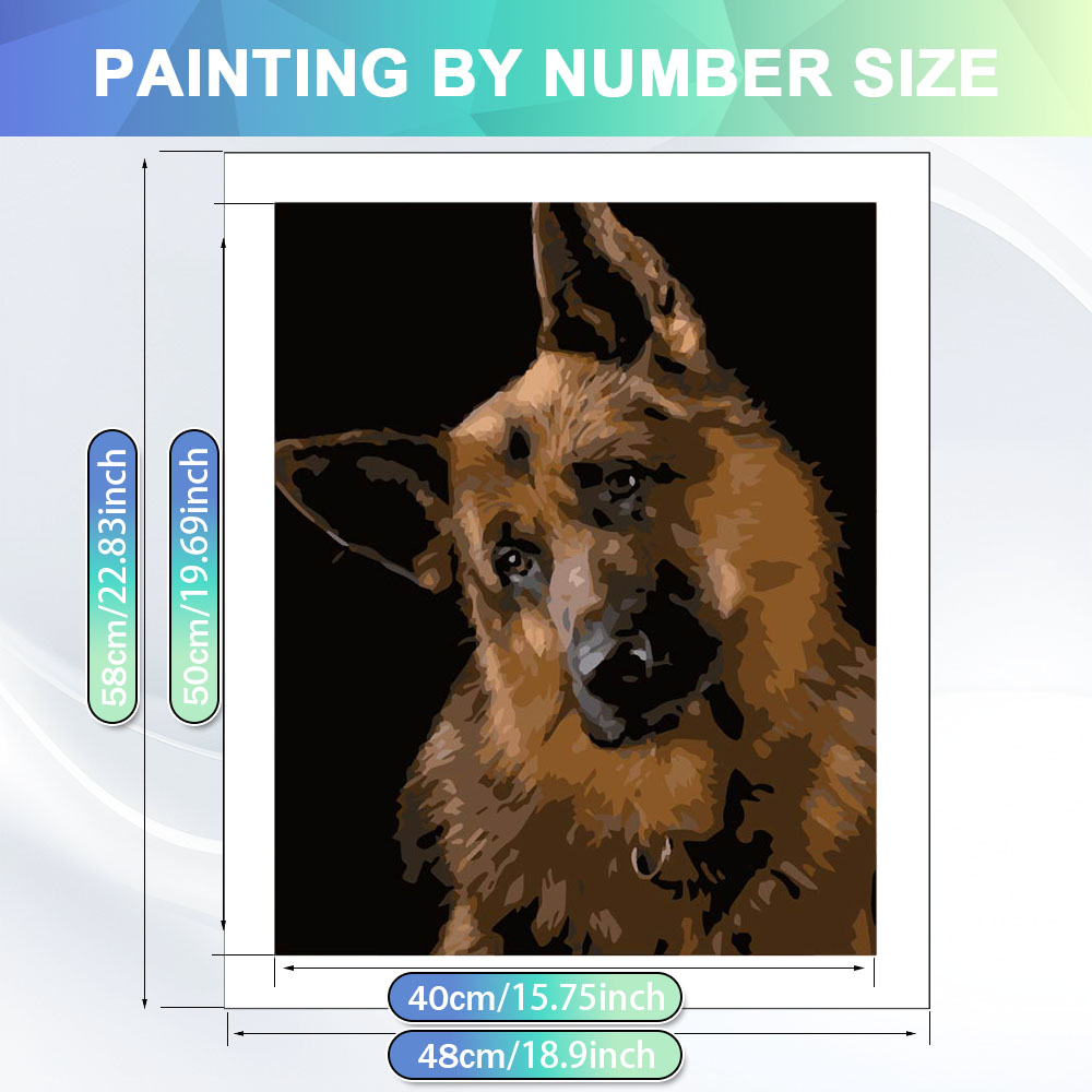 HUACAN 数字塗り絵キット 犬 動物 手作りDIY キャ - Art Craft Number のレビューと価格