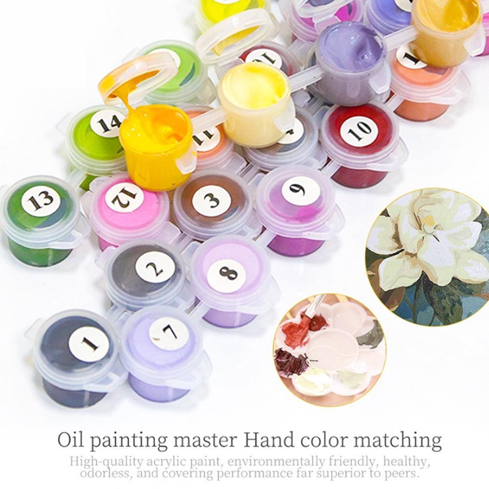 大人と子供のためのDIYペイントバイナンバーズキット、6種類 - Art Craft Number のレビューと価格